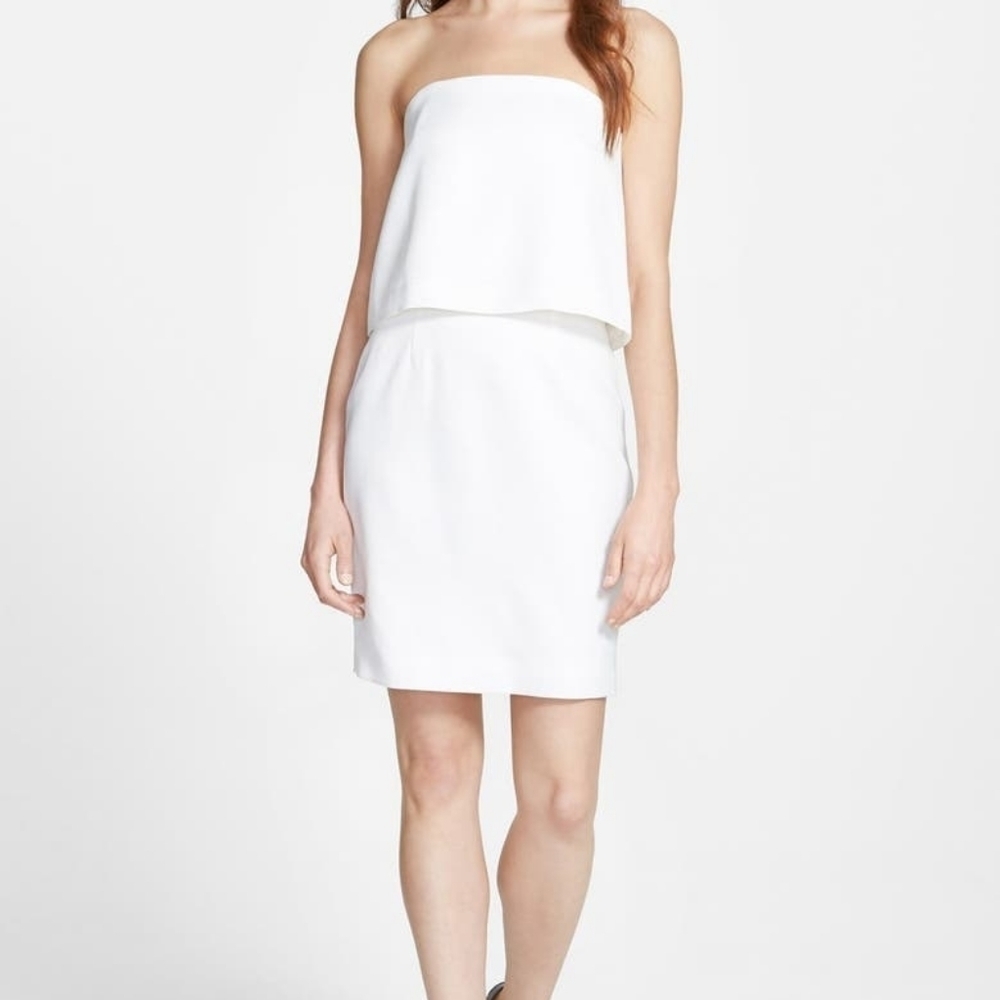 Keepsake White 'Keep Watch' Strapless Dress